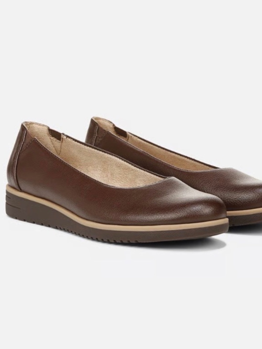 💐NWOT💐 Naturalized IDEA Soul Coffee Brown Ballet Flats - size 9.5